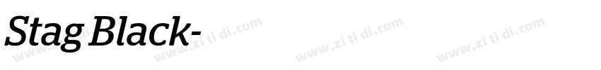 Stag Black字体转换
